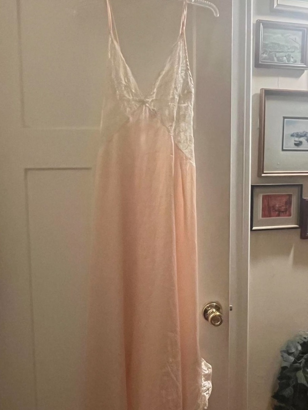 Vintage Slip Dress with Lace Bodice